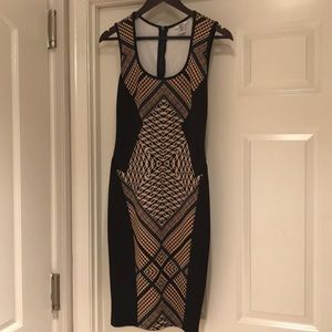 BAR III Flattering Black Bodycon Dress